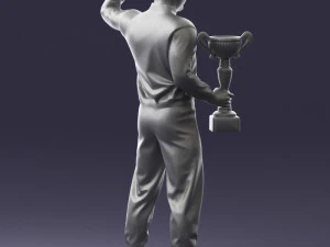 000179 Race Car Driver Champion 0906 3dp 3D Print Model