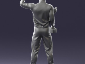 000179 Race Car Driver Champion 0906 3dp 3D Принт Модель