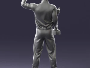 000179 Race Car Driver Champion 0906 3dp 3D Print Model