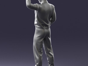 000179 Race Car Driver Champion 0906 3dp 3D Принт Модель