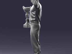 000179 Race Car Driver Champion 0906 3dp 3D Принт Модель