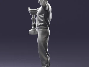 000179 Race Car Driver Champion 0906 3dp 3D Print Model