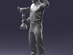 000179 Race Car Driver Champion 0906 3dp 3D Print Model