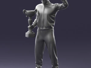 000179 Race Car Driver Champion 0906 3dp 3D Print Model