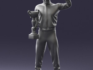 000179 Race Car Driver Champion 0906 3dp 3D Принт Модель
