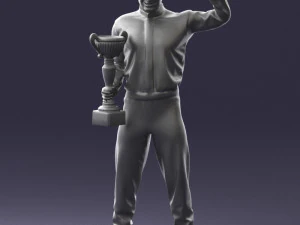 000179 Race Car Driver Champion 0906 3dp 3D Print Model