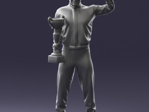 000179 Race Car Driver Champion 0906 3dp 3D Принт Модель