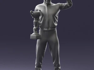 000179 Race Car Driver Champion 0906 3dp 3D Print Model