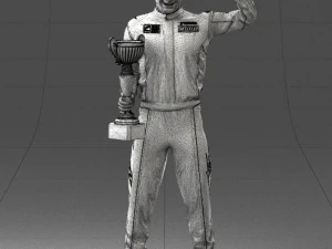 000179 Race Car Driver Champion 0906 3dp 3D Print Model