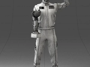 000179 Race Car Driver Champion 0906 3dp 3D Print Model