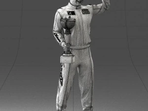 000179 Race Car Driver Champion 0906 3dp 3D Print Model