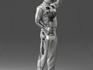 000179 Race Car Driver Champion 0906 3dp 3D Принт Модель