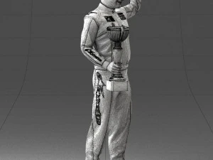 000179 Race Car Driver Champion 0906 3dp 3D Print Model