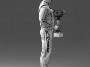 000179 Race Car Driver Champion 0906 3dp 3D Print Model