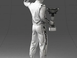 000179 Race Car Driver Champion 0906 3dp 3D Print Model