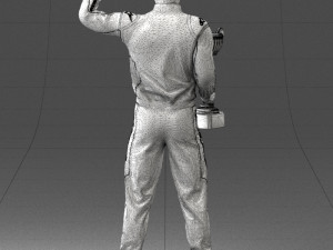 000179 Race Car Driver Champion 0906 3dp 3D Принт Модель