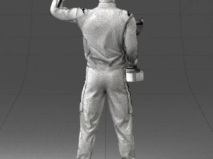 000179 Race Car Driver Champion 0906 3dp 3D Print Model