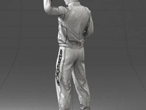 000179 Race Car Driver Champion 0906 3dp 3D Print Model