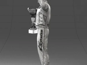 000179 Race Car Driver Champion 0906 3dp 3D Print Model