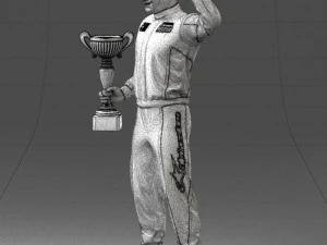 000179 Race Car Driver Champion 0906 3dp 3D Print Model