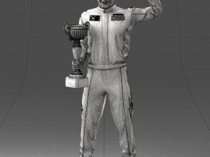 000179 Race Car Driver Champion 0906 3dp 3D Print Model