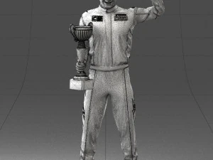 000179 Race Car Driver Champion 0906 3dp 3D Print Model
