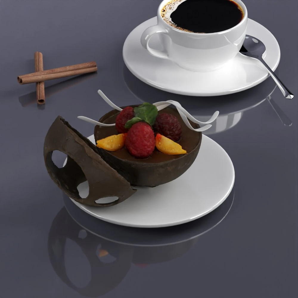 dessert 0002 3D Model .c4d .max .obj .3ds .fbx .stl .blend