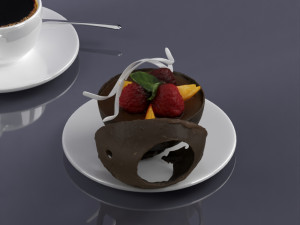 dessert 0002 3d print ready Model do druku 3D
