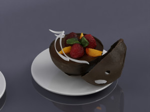 dessert 0002 3d print ready Model do druku 3D