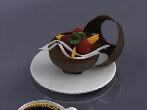 dessert 0002 3d print ready Model do druku 3D