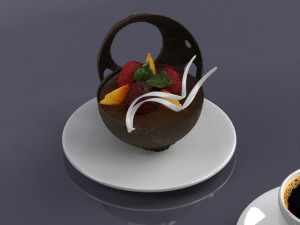 dessert 0002 3d print ready Model do druku 3D