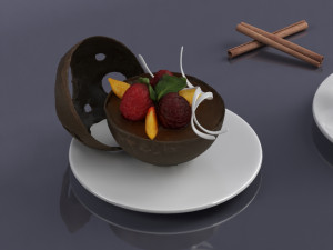 dessert 0002 3d print ready Model do druku 3D