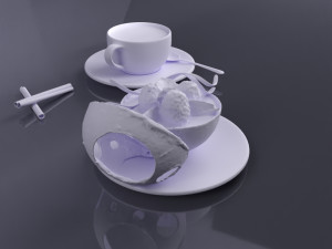 dessert 0002 3d print ready Model do druku 3D