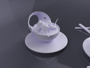dessert 0002 3d print ready Model do druku 3D