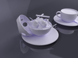 dessert 0002 3d print ready Model do druku 3D
