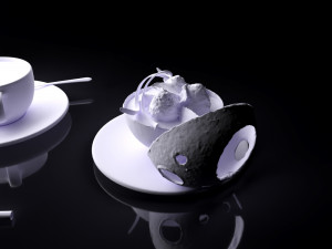 dessert 0002 3d print ready Model do druku 3D