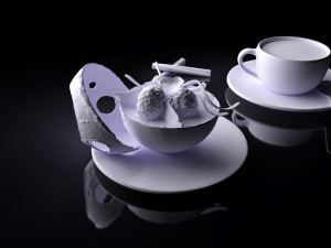 dessert 0002 3d print ready Model do druku 3D