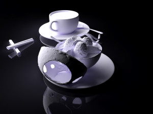 dessert 0002 3d print ready Model do druku 3D