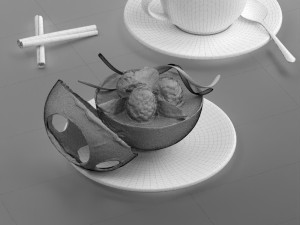 dessert 0002 3d print ready Model do druku 3D