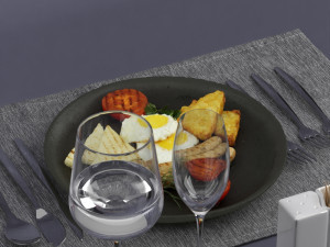 fried eggs 0003 3D Model