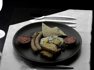fried eggs 0003 3D Model