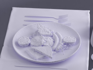 fried eggs 0003 3D Model