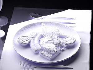 fried eggs 0003 3D Model