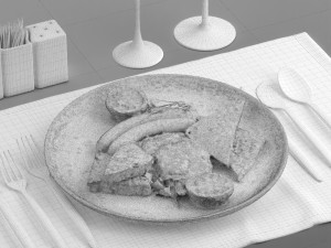 fried eggs 0003 3D Model