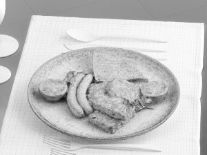 fried eggs 0003 3D Model