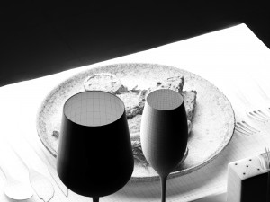 fried eggs 0003 3D Model
