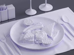 fried eggs 0003 3d print ready 3D Print Model
