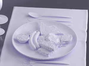 fried eggs 0003 3d print ready 3D Print Model