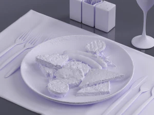fried eggs 0003 3d print ready 3D Print Model
