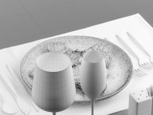 fried eggs 0003 3d print ready 3D 프린트 모델